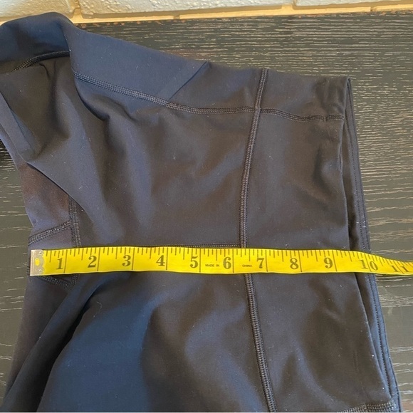 Lululemon Pace Rival 22'' Crop Leggings Luxtreme Side Pockets Run Black Women 4 - Picture 12 of 14